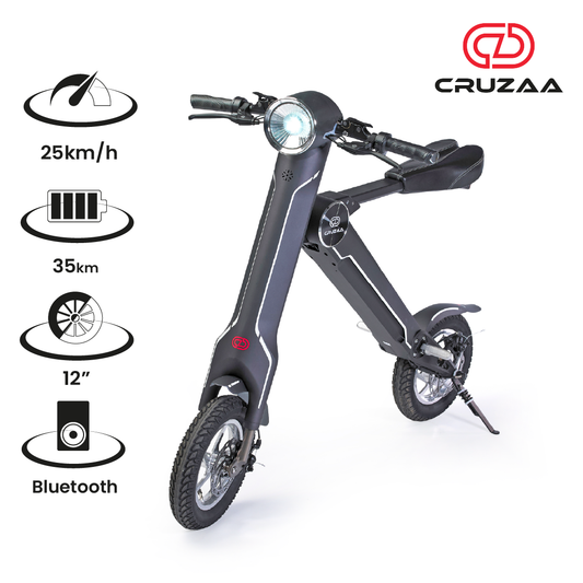 Cruzaa Sit Down E-Scooter with Built-in Speakers & Bluetooth